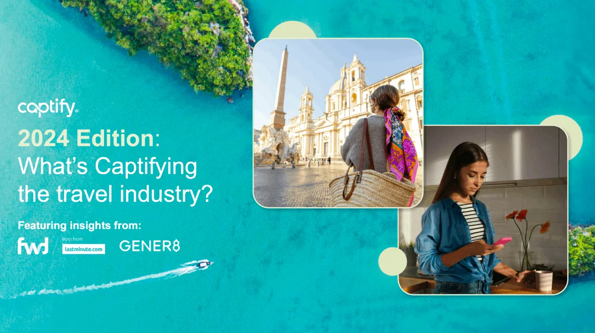 Downloadable report preview showing the finished Captify travel insights document