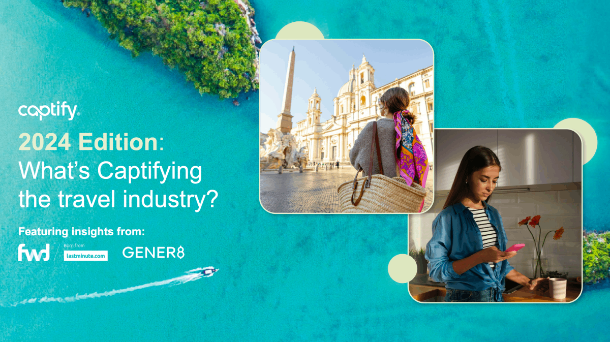 Downloadable report preview showing the finished Captify travel insights document